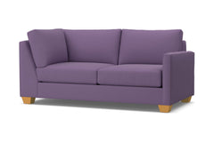 Tuxedo Right Arm Corner Apt Size Sofa :: Leg Finish: Natural / Configuration: RAF - Chaise on the Right