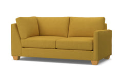 Tuxedo Right Arm Corner Apt Size Sofa :: Leg Finish: Natural / Configuration: RAF - Chaise on the Right