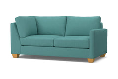 Tuxedo Right Arm Corner Apt Size Sofa :: Leg Finish: Natural / Configuration: RAF - Chaise on the Right