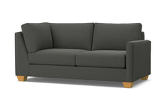 Tuxedo Right Arm Corner Apt Size Sofa :: Leg Finish: Natural / Configuration: RAF - Chaise on the Right