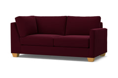 Tuxedo Right Arm Corner Apt Size Sofa :: Leg Finish: Natural / Configuration: RAF - Chaise on the Right