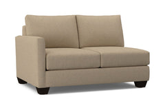 Tuxedo Left Arm Loveseat :: Leg Finish: Espresso / Configuration: LAF - Chaise on the Left