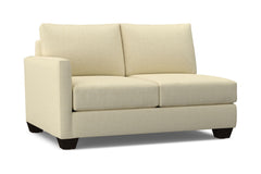 Tuxedo Left Arm Loveseat :: Leg Finish: Espresso / Configuration: LAF - Chaise on the Left