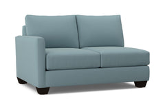 Tuxedo Left Arm Loveseat :: Leg Finish: Espresso / Configuration: LAF - Chaise on the Left