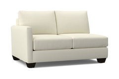 Tuxedo Left Arm Loveseat :: Leg Finish: Espresso / Configuration: LAF - Chaise on the Left