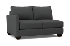 Tuxedo Left Arm Loveseat :: Leg Finish: Espresso / Configuration: LAF - Chaise on the Left