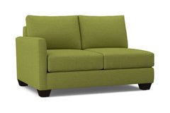 Tuxedo Left Arm Loveseat :: Leg Finish: Espresso / Configuration: LAF - Chaise on the Left