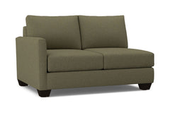 Tuxedo Left Arm Loveseat :: Leg Finish: Espresso / Configuration: LAF - Chaise on the Left