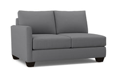 Tuxedo Left Arm Loveseat :: Leg Finish: Espresso / Configuration: LAF - Chaise on the Left