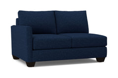 Tuxedo Left Arm Loveseat :: Leg Finish: Espresso / Configuration: LAF - Chaise on the Left