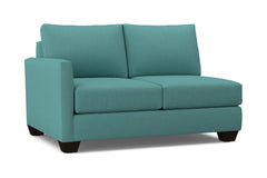 Tuxedo Left Arm Loveseat :: Leg Finish: Espresso / Configuration: LAF - Chaise on the Left