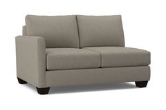 Tuxedo Left Arm Loveseat :: Leg Finish: Espresso / Configuration: LAF - Chaise on the Left