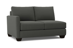 Tuxedo Left Arm Loveseat :: Leg Finish: Espresso / Configuration: LAF - Chaise on the Left