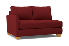 Tuxedo Left Arm Loveseat :: Leg Finish: Natural / Configuration: LAF - Chaise on the Left