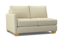 Tuxedo Left Arm Loveseat :: Leg Finish: Natural / Configuration: LAF - Chaise on the Left