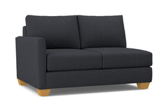 Tuxedo Left Arm Loveseat :: Leg Finish: Natural / Configuration: LAF - Chaise on the Left