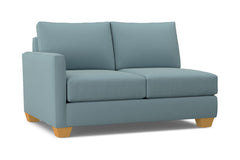 Tuxedo Left Arm Loveseat :: Leg Finish: Natural / Configuration: LAF - Chaise on the Left