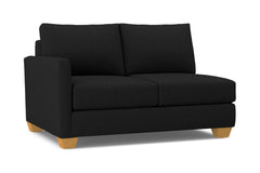 Tuxedo Left Arm Loveseat :: Leg Finish: Natural / Configuration: LAF - Chaise on the Left