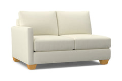 Tuxedo Left Arm Loveseat :: Leg Finish: Natural / Configuration: LAF - Chaise on the Left