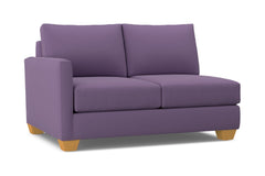 Tuxedo Left Arm Loveseat :: Leg Finish: Natural / Configuration: LAF - Chaise on the Left