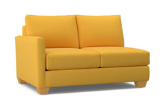 Tuxedo Left Arm Loveseat :: Leg Finish: Natural / Configuration: LAF - Chaise on the Left