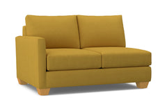 Tuxedo Left Arm Loveseat :: Leg Finish: Natural / Configuration: LAF - Chaise on the Left