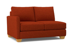 Tuxedo Left Arm Loveseat :: Leg Finish: Natural / Configuration: LAF - Chaise on the Left