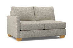 Tuxedo Left Arm Loveseat :: Leg Finish: Natural / Configuration: LAF - Chaise on the Left