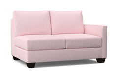 Tuxedo Right Arm Loveseat :: Leg Finish: Espresso / Configuration: RAF - Chaise on the Right