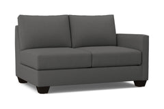 Tuxedo Right Arm Loveseat :: Leg Finish: Espresso / Configuration: RAF - Chaise on the Right