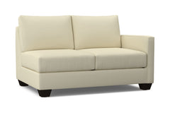 Tuxedo Right Arm Loveseat :: Leg Finish: Espresso / Configuration: RAF - Chaise on the Right