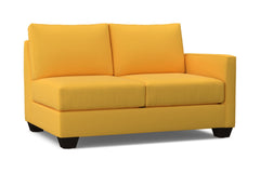 Tuxedo Right Arm Loveseat :: Leg Finish: Espresso / Configuration: RAF - Chaise on the Right