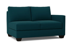 Tuxedo Right Arm Loveseat :: Leg Finish: Espresso / Configuration: RAF - Chaise on the Right