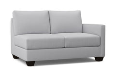 Tuxedo Right Arm Loveseat :: Leg Finish: Espresso / Configuration: RAF - Chaise on the Right