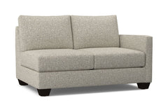 Tuxedo Right Arm Loveseat :: Leg Finish: Espresso / Configuration: RAF - Chaise on the Right