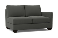 Tuxedo Right Arm Loveseat :: Leg Finish: Espresso / Configuration: RAF - Chaise on the Right