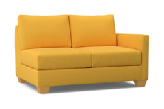 Tuxedo Right Arm Loveseat :: Leg Finish: Natural / Configuration: RAF - Chaise on the Right