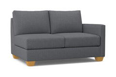 Tuxedo Right Arm Loveseat :: Leg Finish: Natural / Configuration: RAF - Chaise on the Right