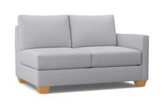 Tuxedo Right Arm Loveseat :: Leg Finish: Natural / Configuration: RAF - Chaise on the Right