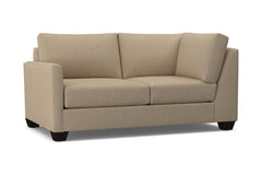 Tuxedo Left Arm Corner Loveseat :: Leg Finish: Espresso / Configuration: LAF - Chaise on the Left