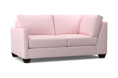 Tuxedo Left Arm Corner Loveseat :: Leg Finish: Espresso / Configuration: LAF - Chaise on the Left