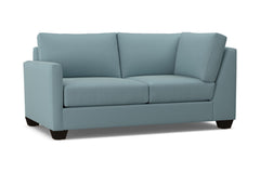 Tuxedo Left Arm Corner Loveseat :: Leg Finish: Espresso / Configuration: LAF - Chaise on the Left