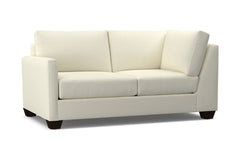 Tuxedo Left Arm Corner Loveseat :: Leg Finish: Espresso / Configuration: LAF - Chaise on the Left