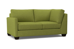 Tuxedo Left Arm Corner Loveseat :: Leg Finish: Espresso / Configuration: LAF - Chaise on the Left