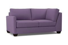 Tuxedo Left Arm Corner Loveseat :: Leg Finish: Espresso / Configuration: LAF - Chaise on the Left