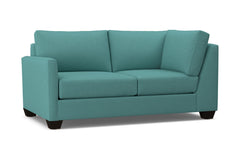 Tuxedo Left Arm Corner Loveseat :: Leg Finish: Espresso / Configuration: LAF - Chaise on the Left