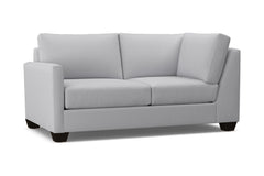 Tuxedo Left Arm Corner Loveseat :: Leg Finish: Espresso / Configuration: LAF - Chaise on the Left