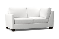 Tuxedo Left Arm Corner Loveseat :: Leg Finish: Espresso / Configuration: LAF - Chaise on the Left