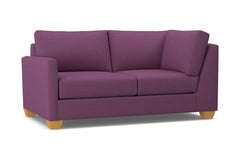 Tuxedo Left Arm Corner Loveseat :: Leg Finish: Natural / Configuration: LAF - Chaise on the Left