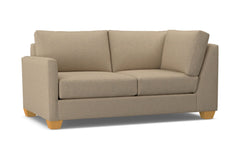 Tuxedo Left Arm Corner Loveseat :: Leg Finish: Natural / Configuration: LAF - Chaise on the Left